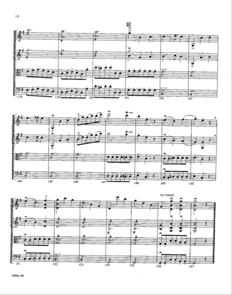 Symphony No. 12 in G K. 110: Allegro (1st movement) Orchestra scores gallery preview page 9