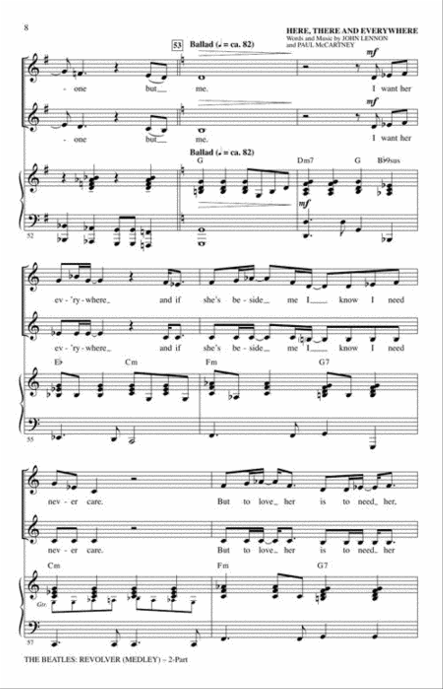 The Beatles: Revolver (Medley) 2-Part scores gallery preview page 5