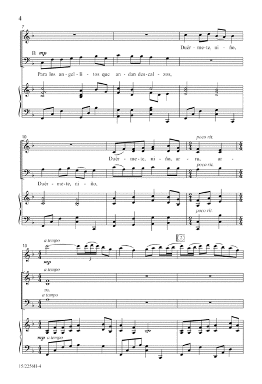 Duérmete, niño 3-Part scores gallery preview page 4