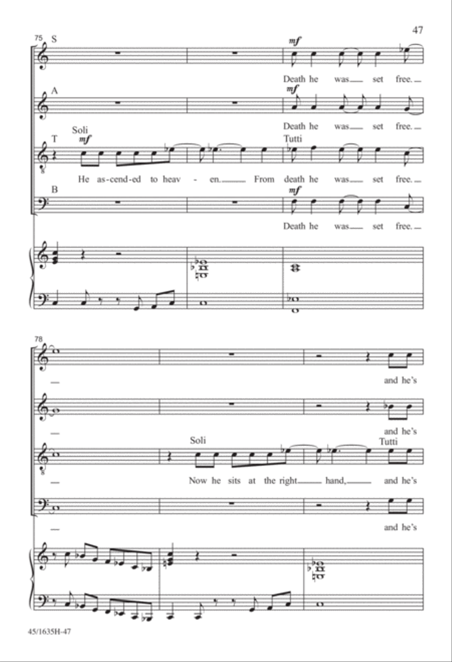 Mass: A Celebration of Love and Joy 4-Part scores gallery preview page 27