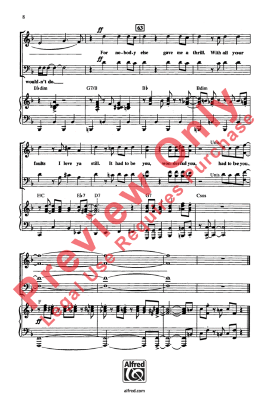 It Had to Be You 4-Part scores gallery preview page 8