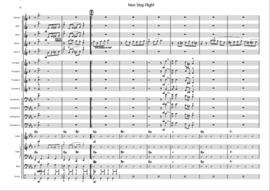Non Stop Flight Big Band scores gallery preview page 5