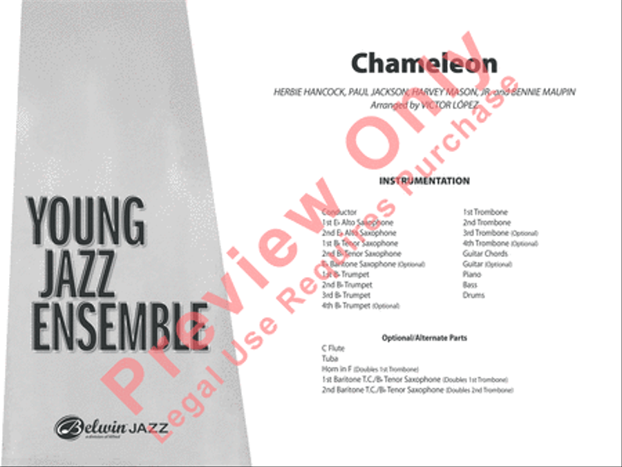 Chameleon Jazz Ensemble scores gallery preview page 2