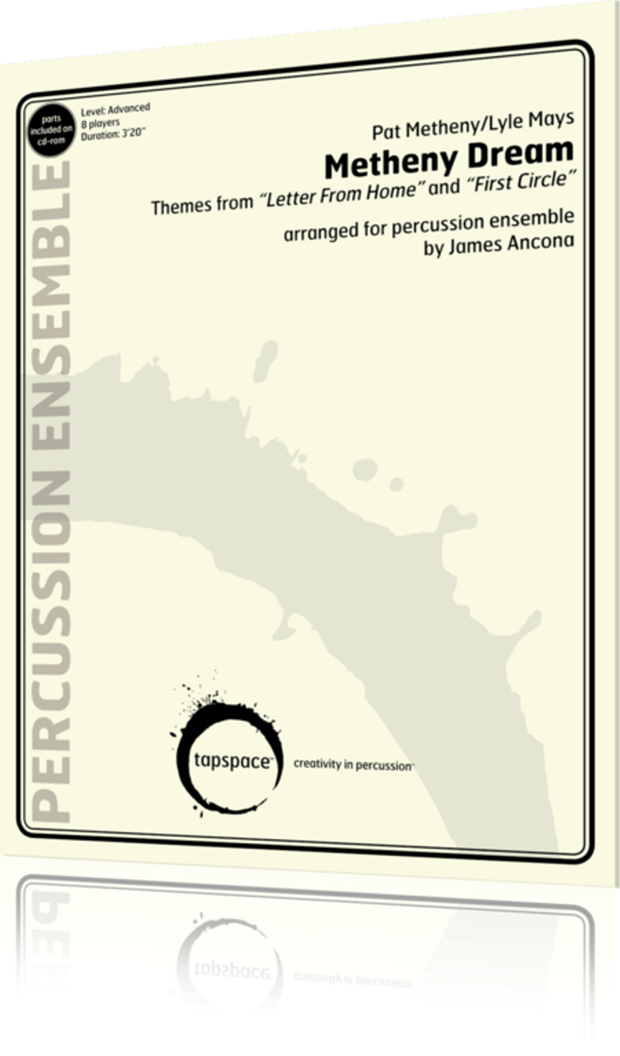 Metheny Dream Percussion Ensemble scores gallery preview page 1