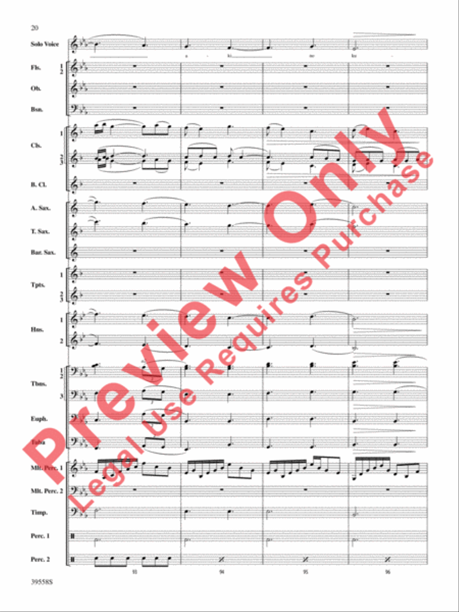 I Was Born for This Concert Band scores gallery preview page 21