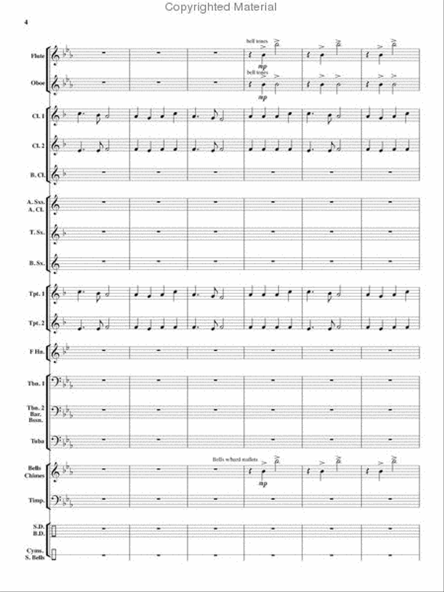 An Angelic Christmas An Angelic Christmas Concert Band scores gallery preview page 3