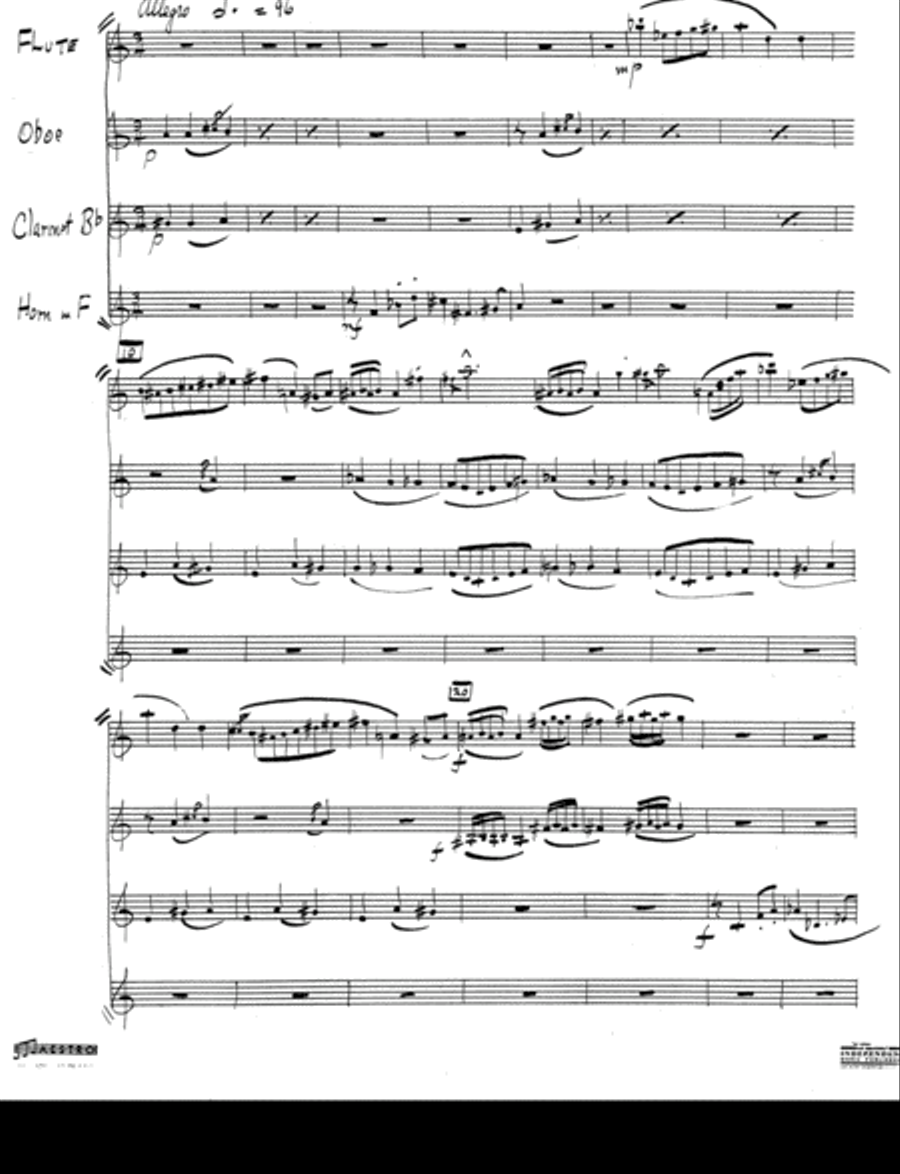 [NowakL] Suite for Four Instruments Small Ensemble scores gallery preview page 6