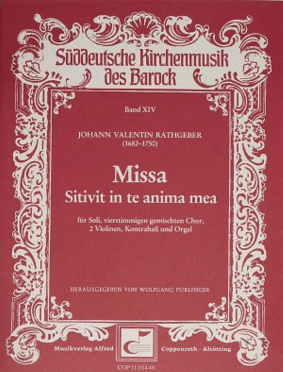 Missa Sitivit in te anima mea 4-Part scores gallery preview page 1