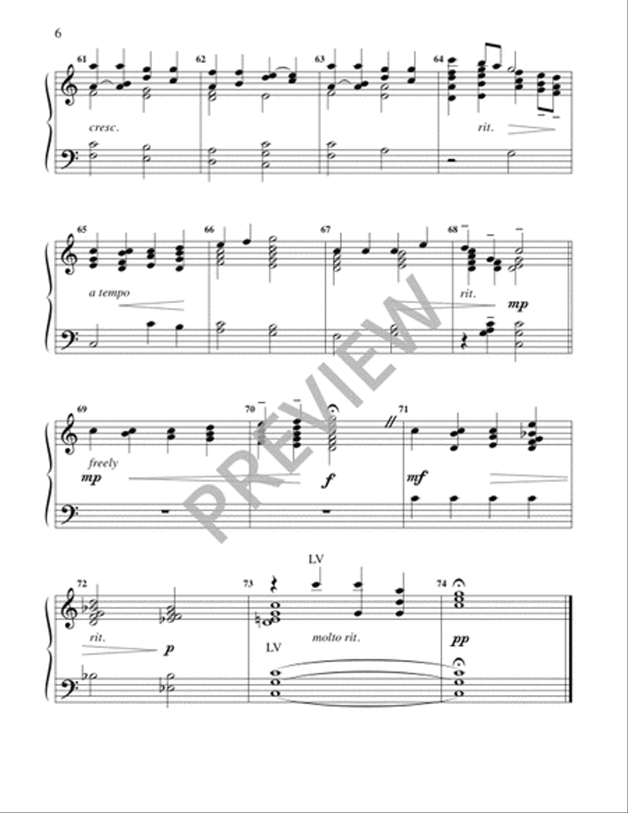 Jesus, Jesus, Rest Your Head - Handbells 3-Octaves scores gallery preview page 7