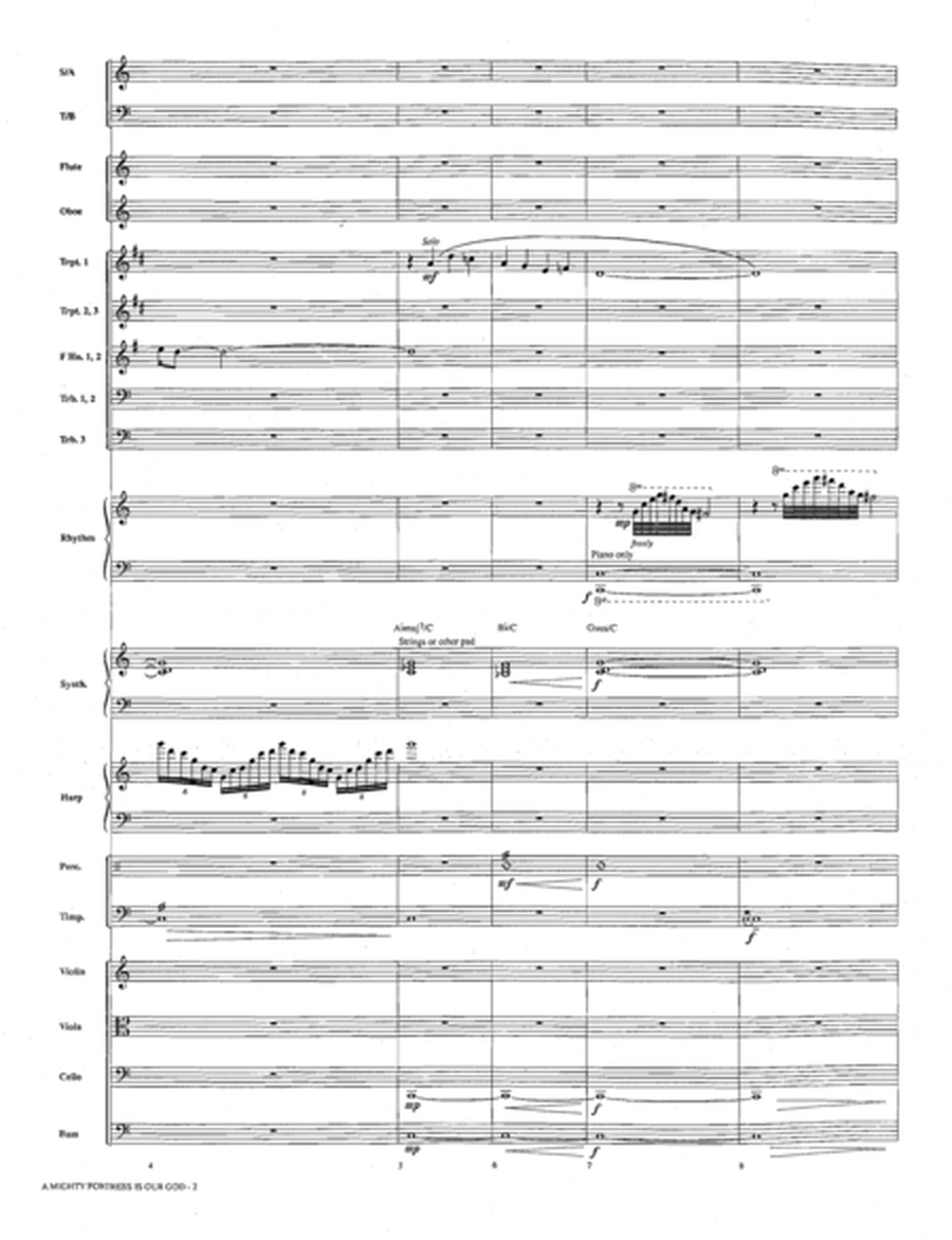 A Mighty Fortress Is Our God - Conductor Score (Full Score)