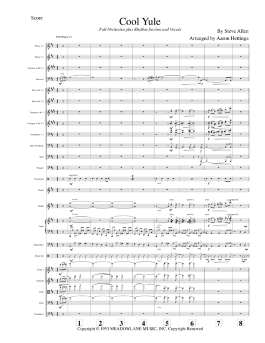 Cool Yule Full Orchestra scores gallery preview page 5