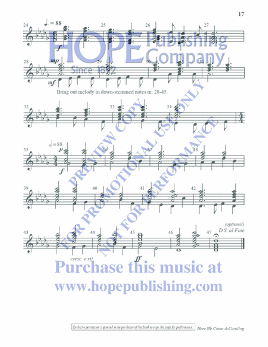 Ring with Less for Christmas Handbell Choir scores gallery preview page 18