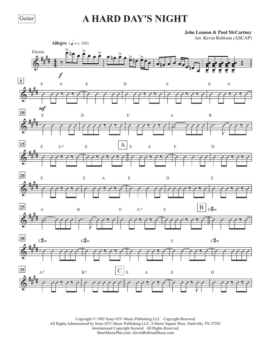 Another Hard Day's Night Small Ensemble scores gallery preview page 4