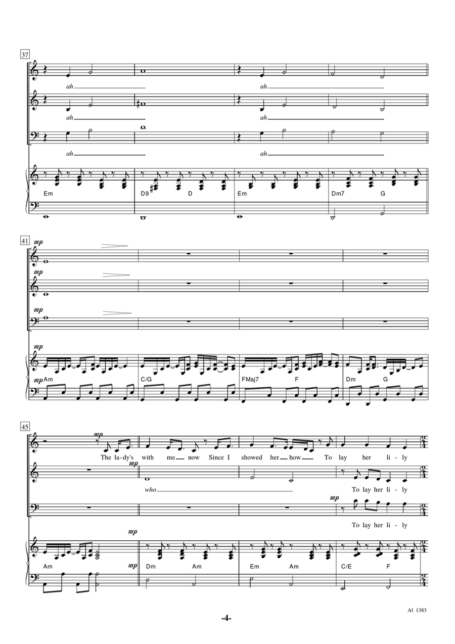If I Needed You 3-Part scores gallery preview page 4