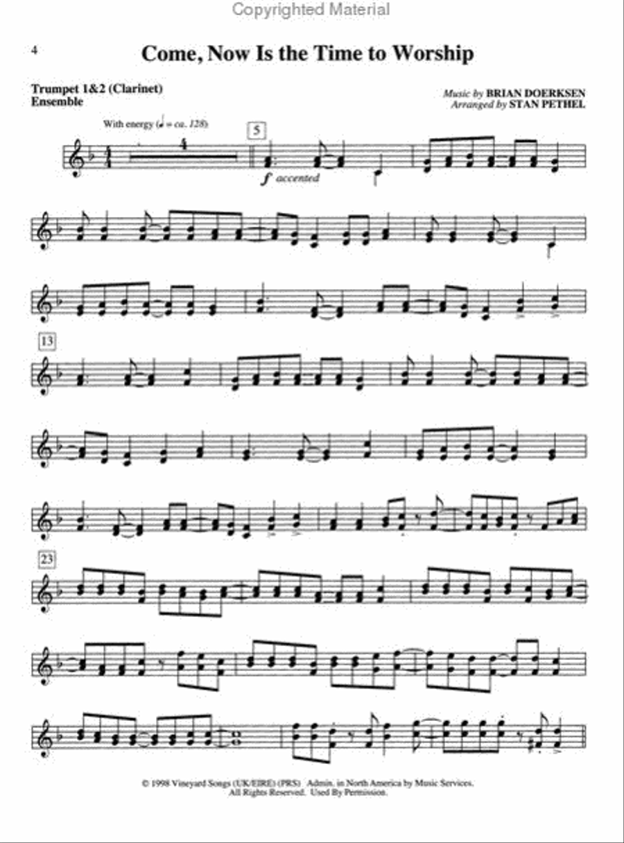 Winds of Praise Clarinet scores gallery preview page 2
