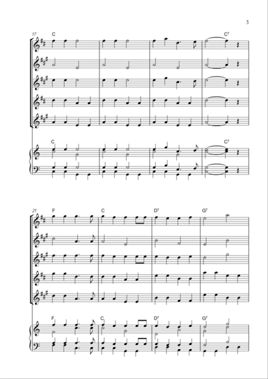 Jingle Bells Chamber Music scores gallery preview page 3