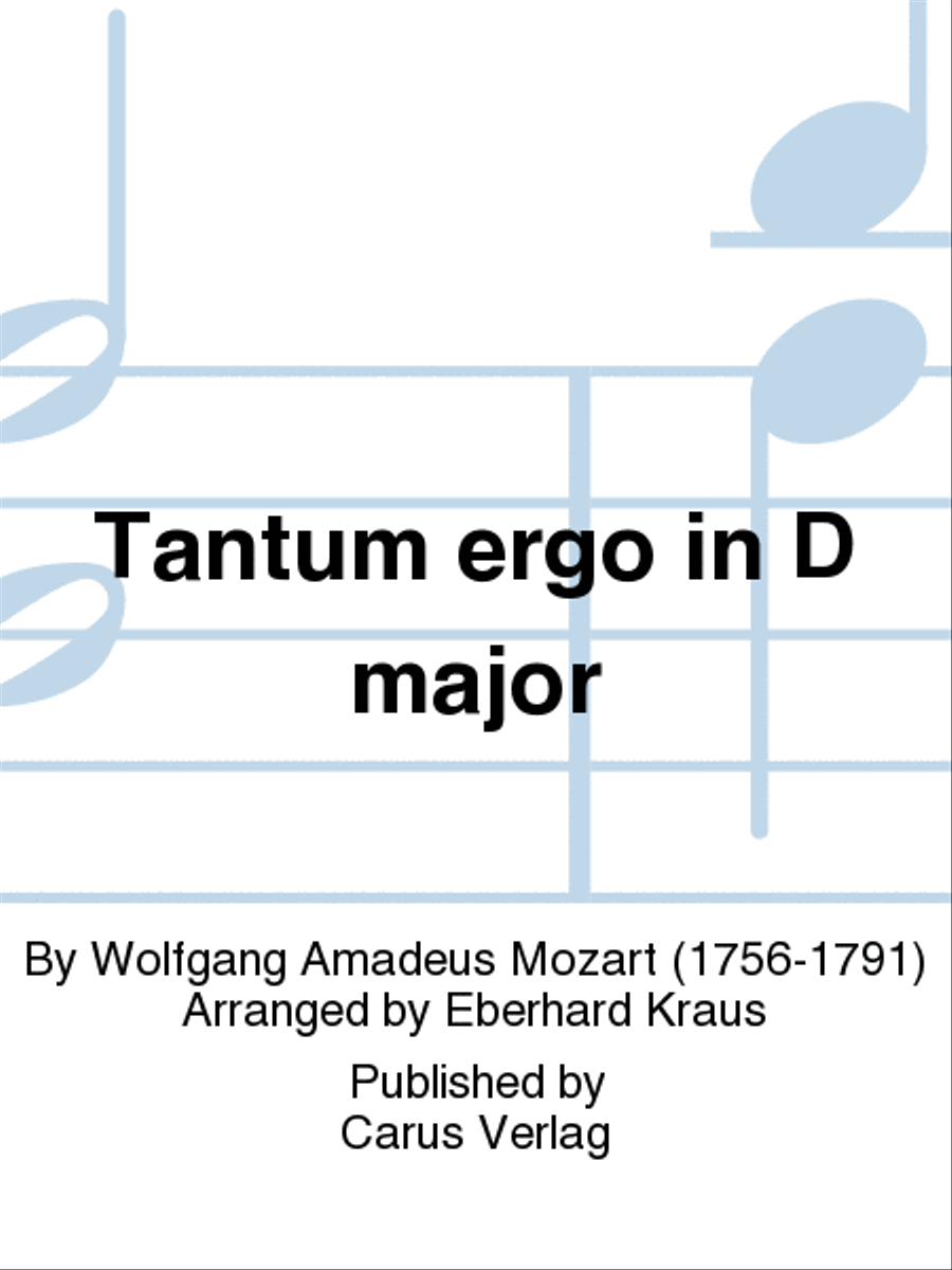 Tantum ergo in D major 4-Part scores gallery preview page 1