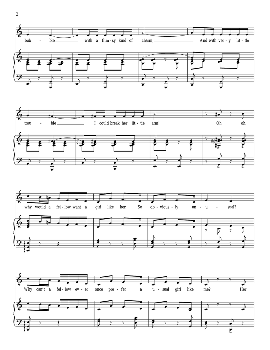 Stepsisters' Lament Stepsisters' Lament Piano, Vocal scores gallery preview page 2