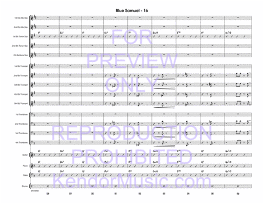 Blue Samuel Jazz Ensemble scores gallery preview page 17