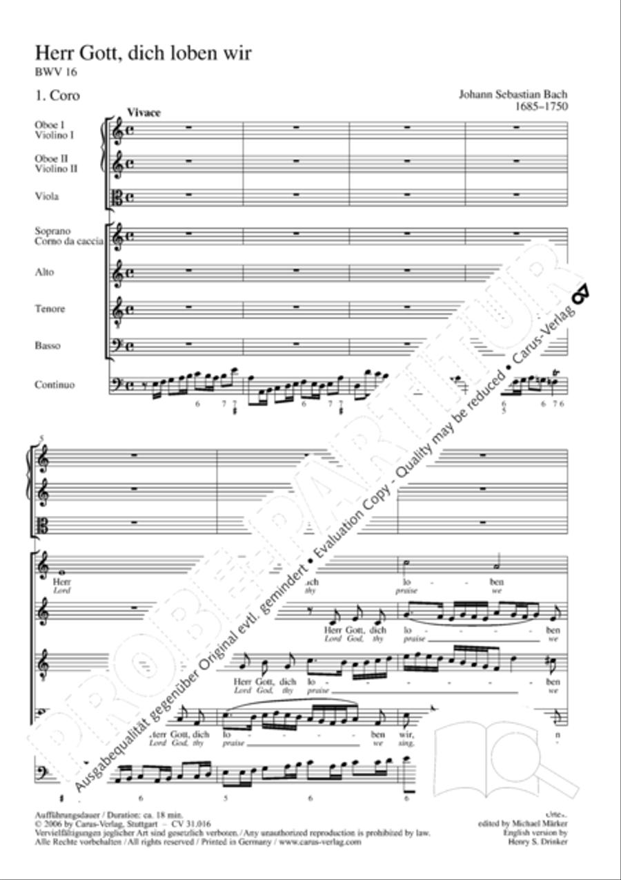 Lord God, thy praise we sing (Herr Gott, dich loben wir) ATB scores gallery preview page 6