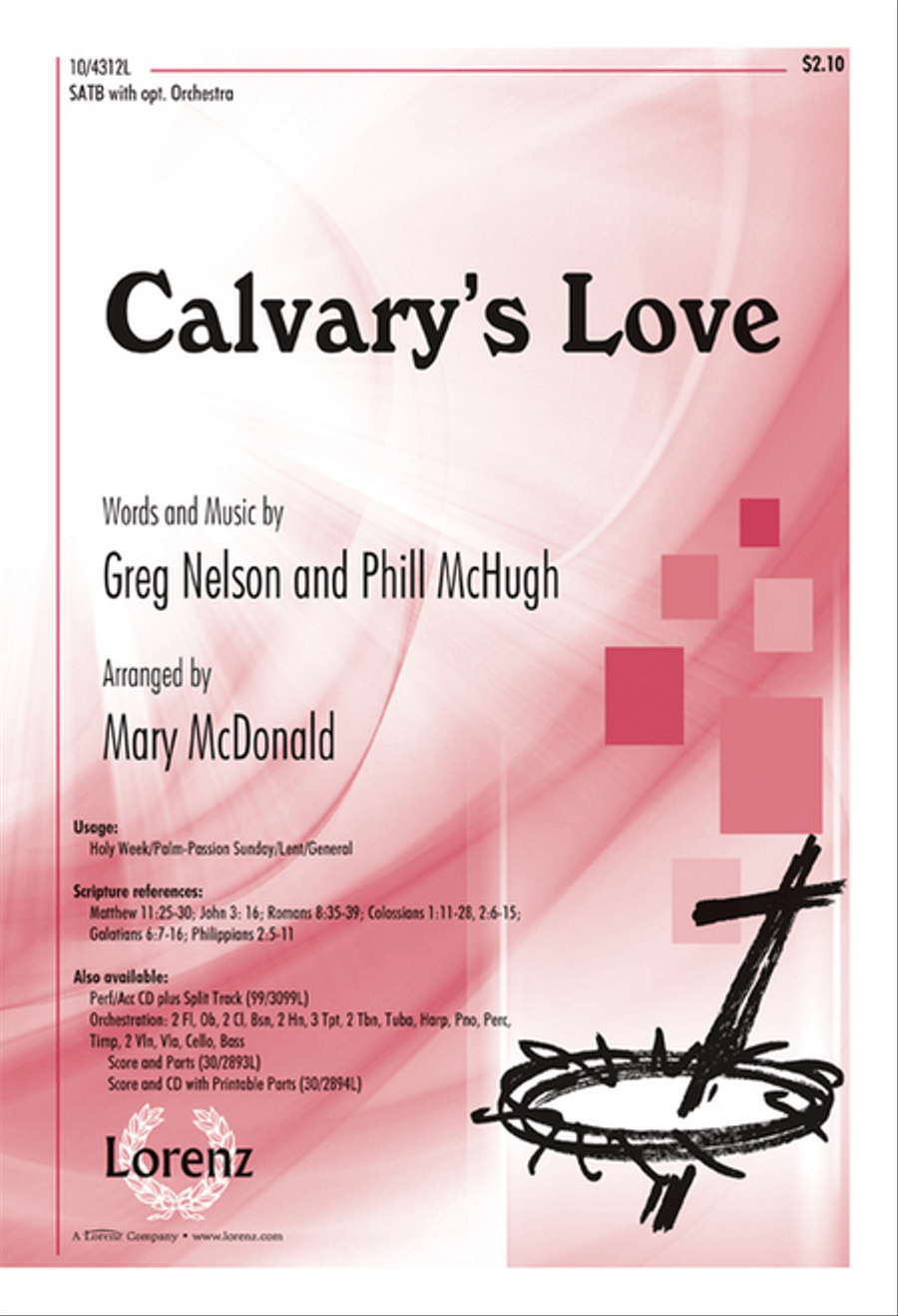 Calvary's Love 4-Part scores gallery preview page 1