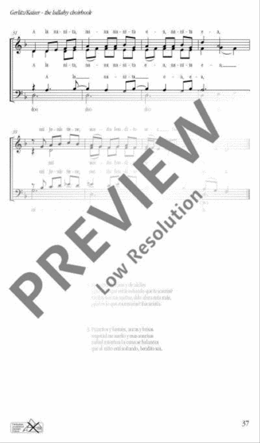 A la nanita A la nanita 4-Part scores gallery preview page 4