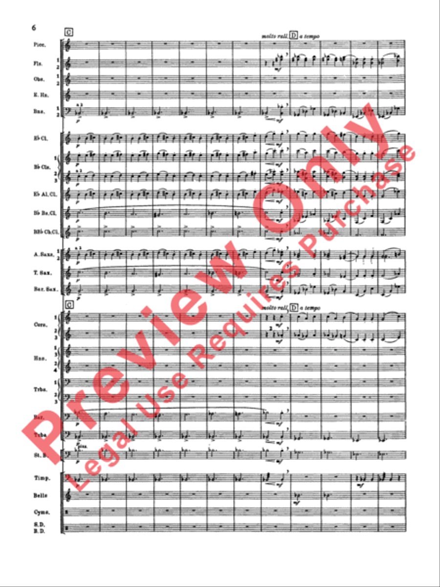 Symphonic Dance No. 2 Concert Band scores gallery preview page 7