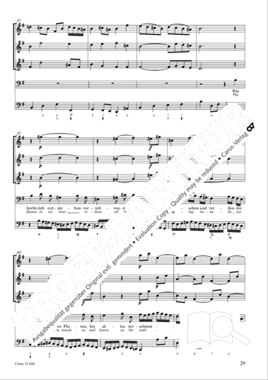 Ah, how fleeting, ah, how futile (Ach wie fluchtig, ach wie nichtig) 4-Part scores gallery preview page 30