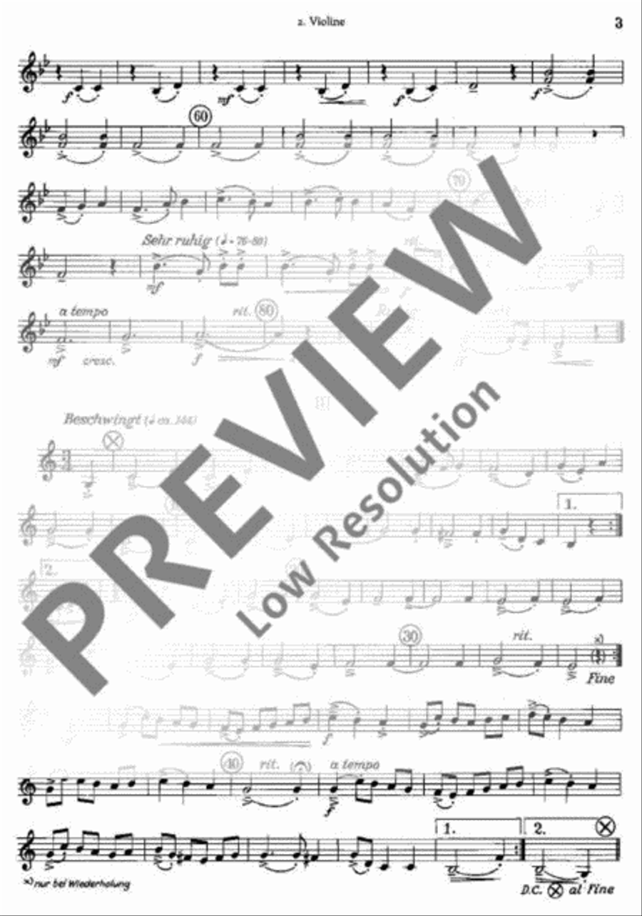 Tanzlieder-Kantate Violin scores gallery preview page 3