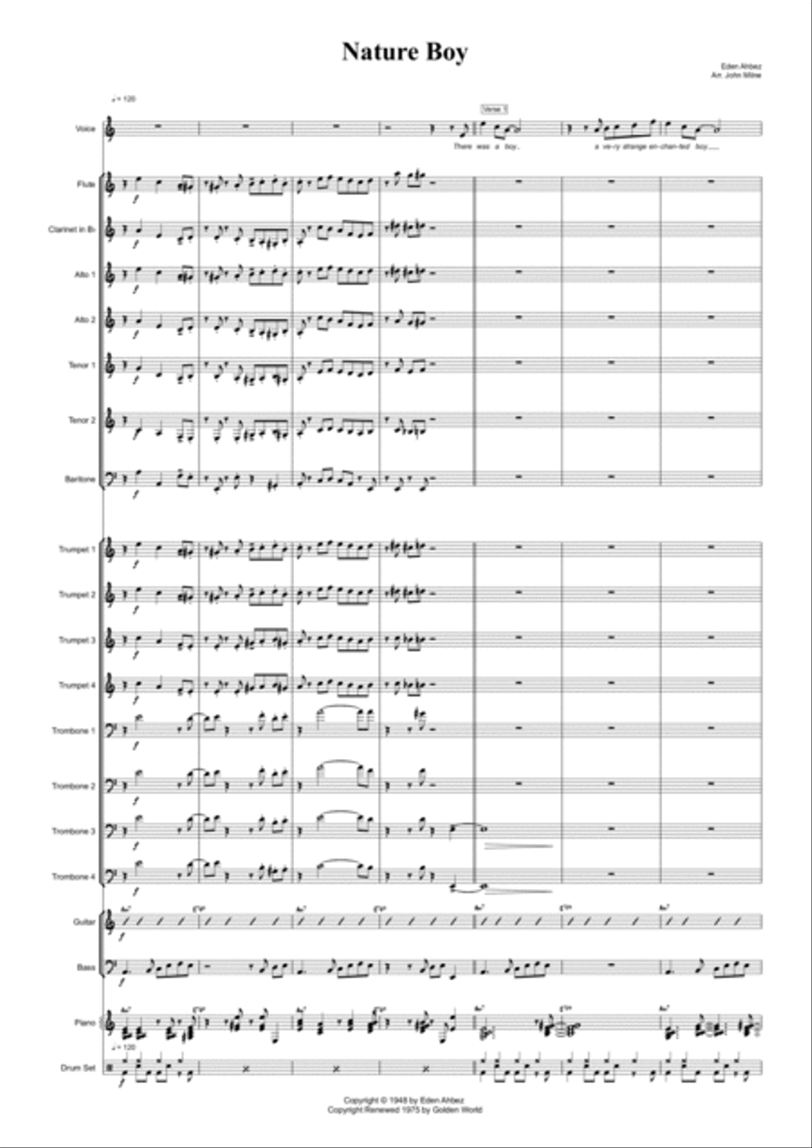 Nature Boy Jazz Ensemble scores gallery preview page 2