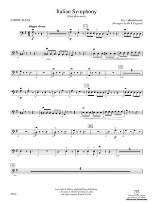 Italian Symphony (First Movement): String Bass