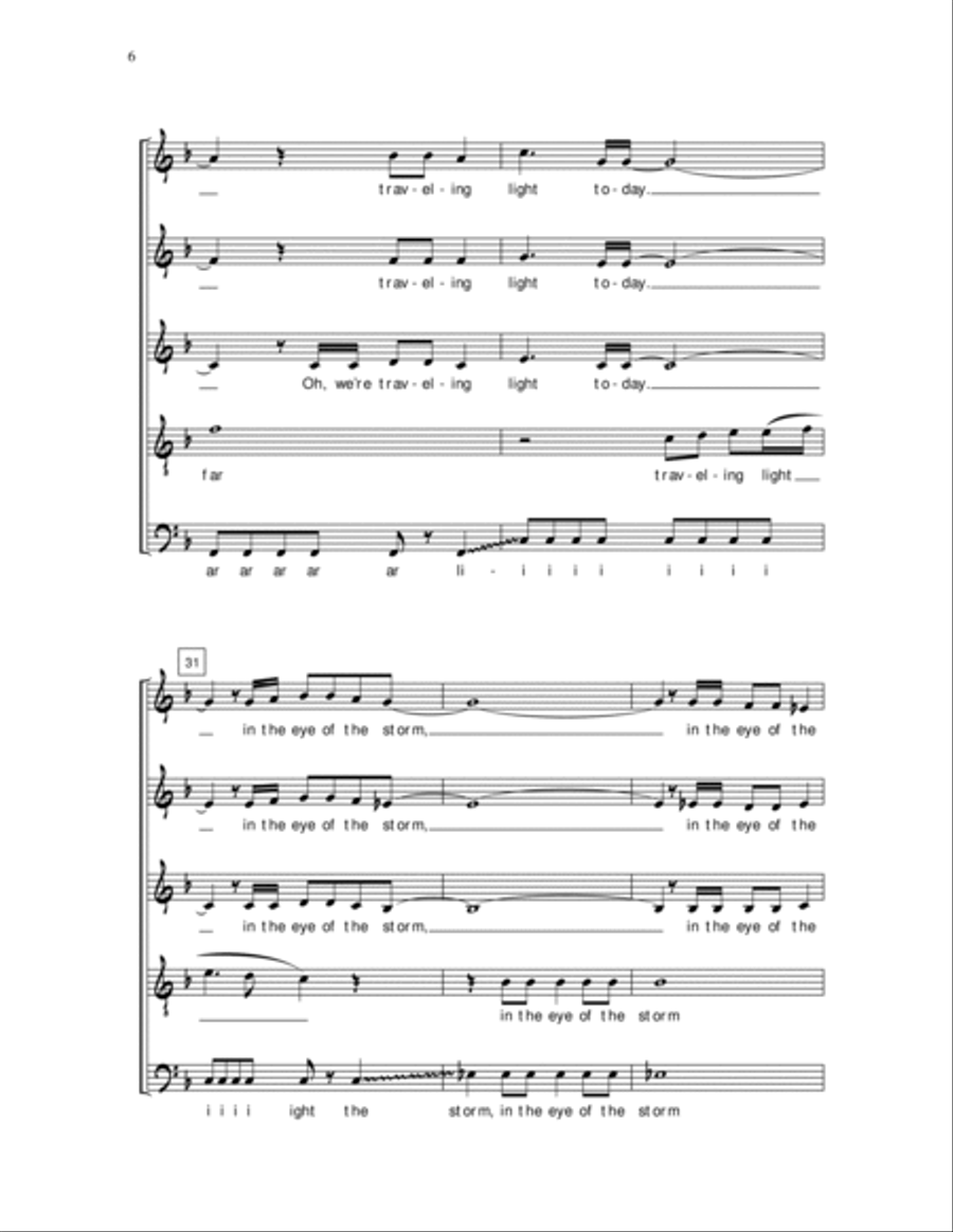 America (arr. Neil Diamond) SSATB scores gallery preview page 6