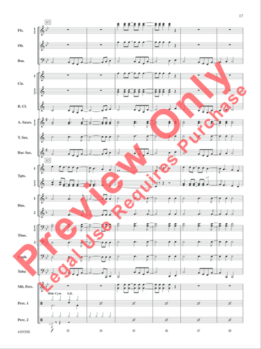 Christmas Vacation Christmas Vacation Concert Band scores gallery preview page 17