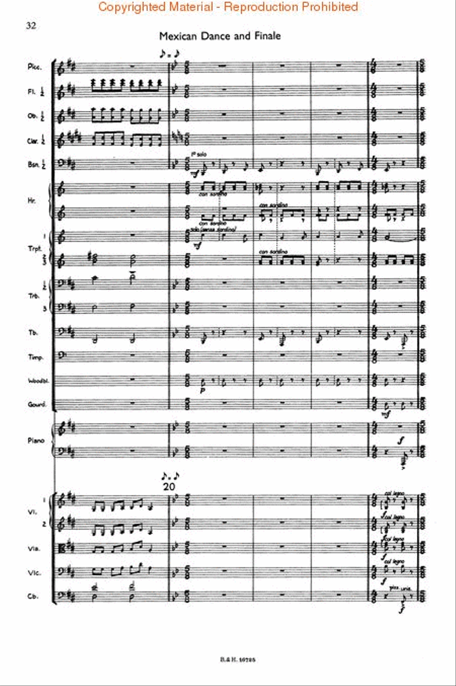Copland – Ballet Suites Orchestra scores gallery preview page 3