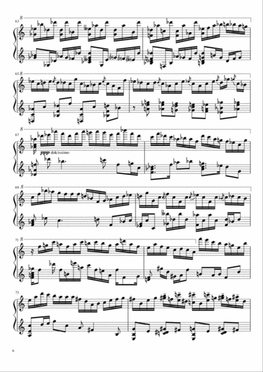 Ballade №3 Piano Solo scores gallery preview page 6