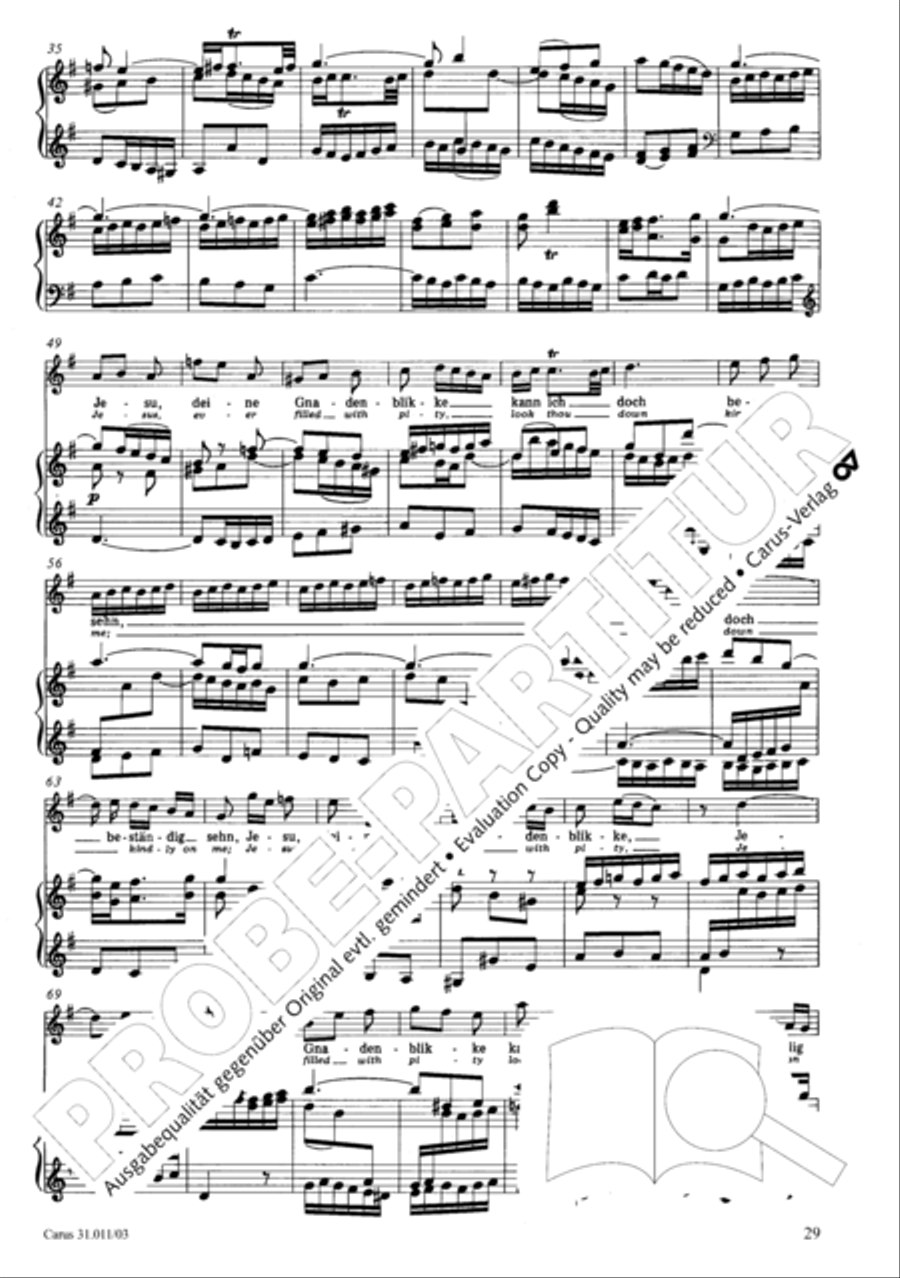 Lobet Gott in seinen Reichen (Himmelfahrtsoratorium) 4-Part scores gallery preview page 30