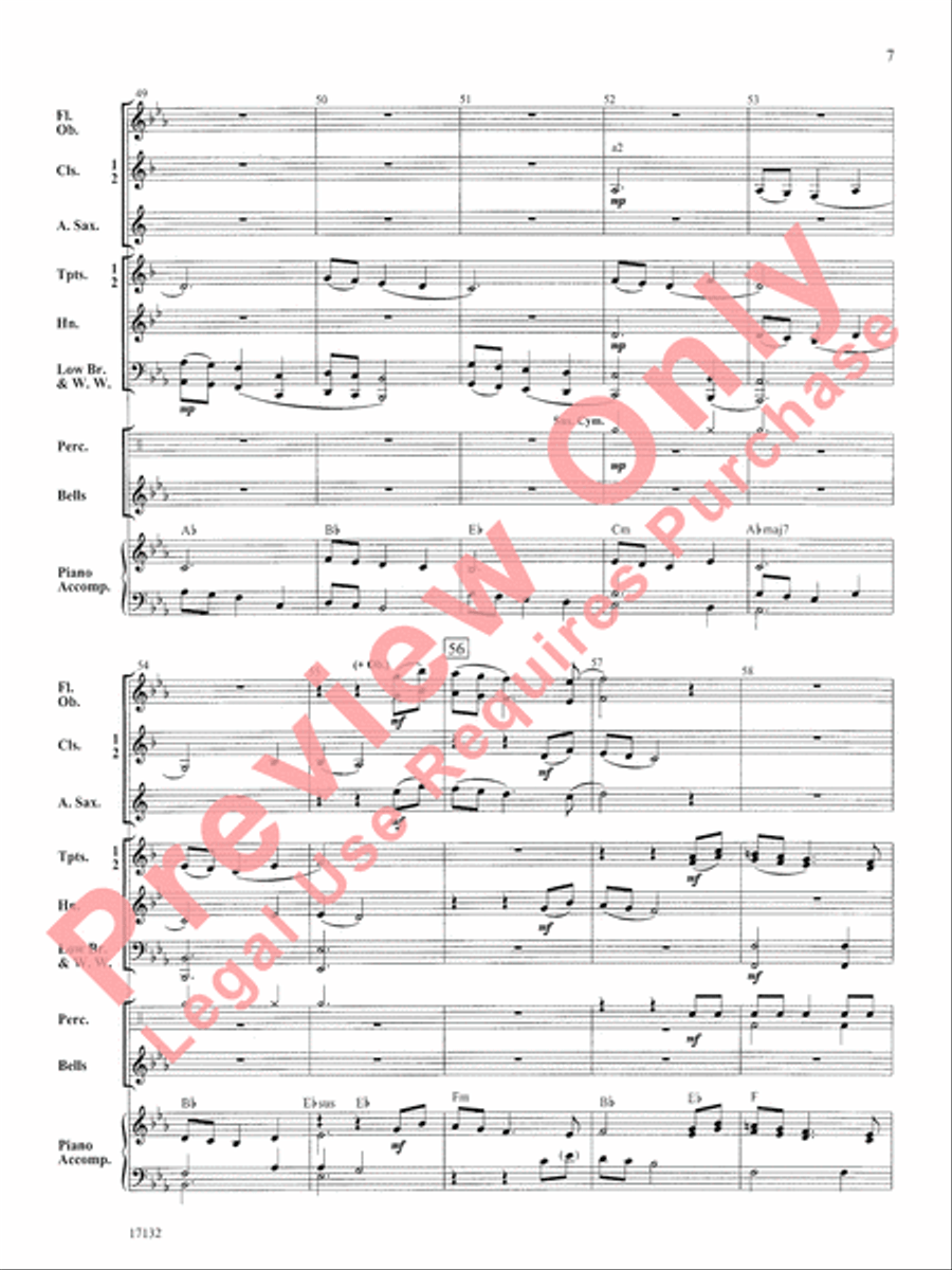Bryce Canyon Overture Concert Band scores gallery preview page 8
