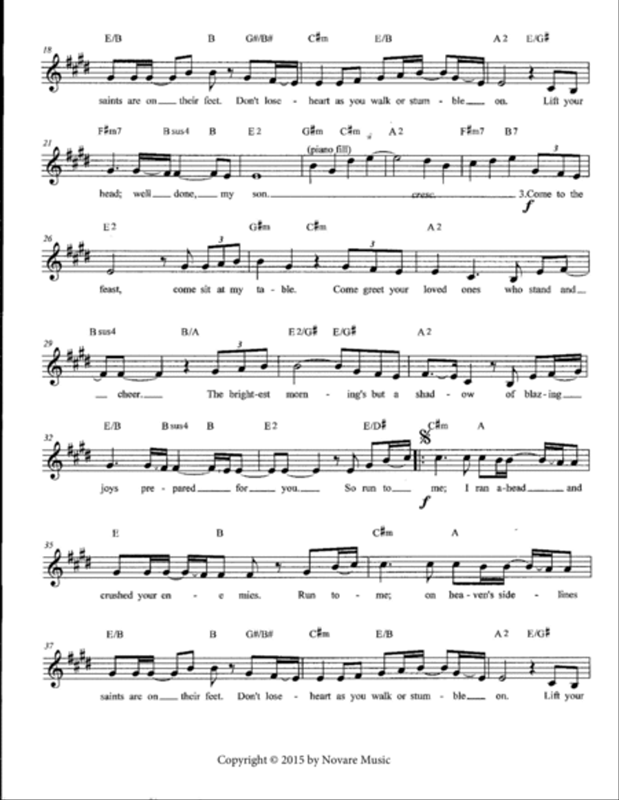 Run to Me Small Ensemble scores gallery preview page 3