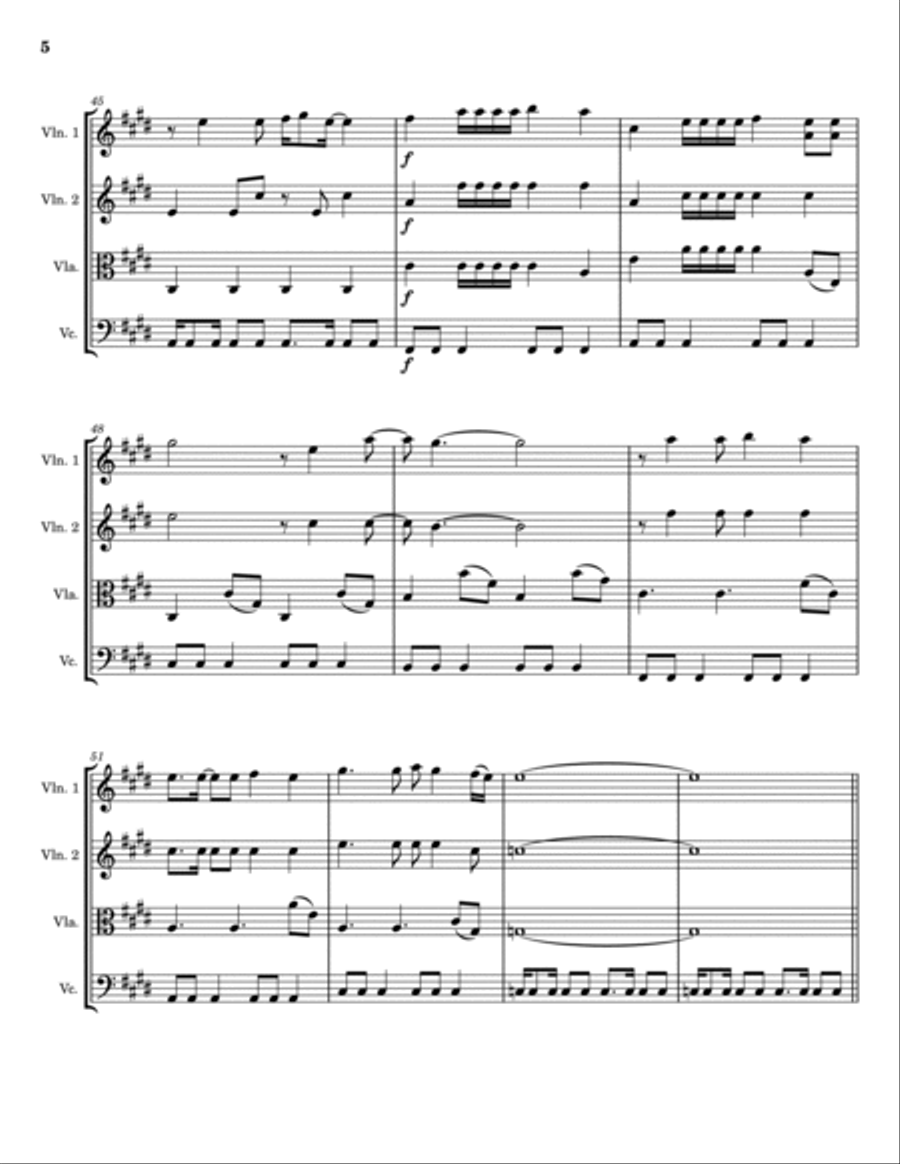 Enjoy The Silence Enjoy The Silence String Quartet scores gallery preview page 5