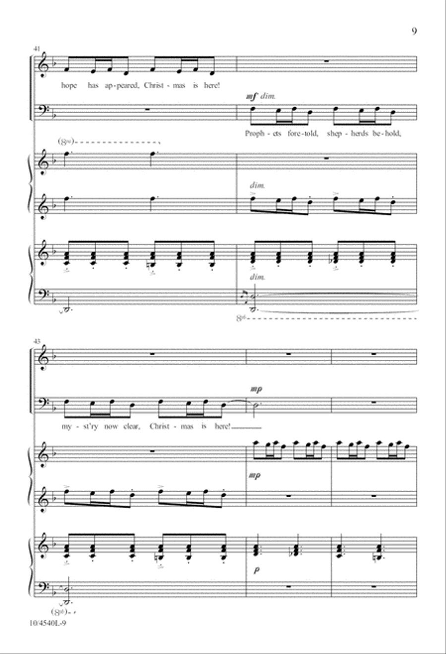 Bell Carol 4-Part scores gallery preview page 10