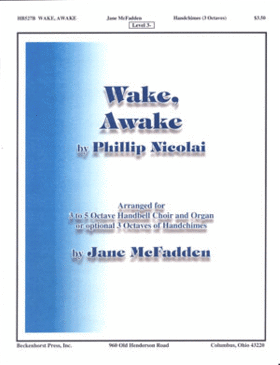 Wake, Awake - handchime part Handbell Choir scores gallery preview page 1