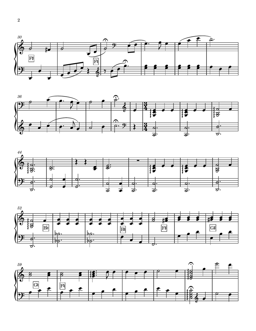Master, the Tempest Is Raging - Pedal Harp Solo Pedal Harp scores gallery preview page 3