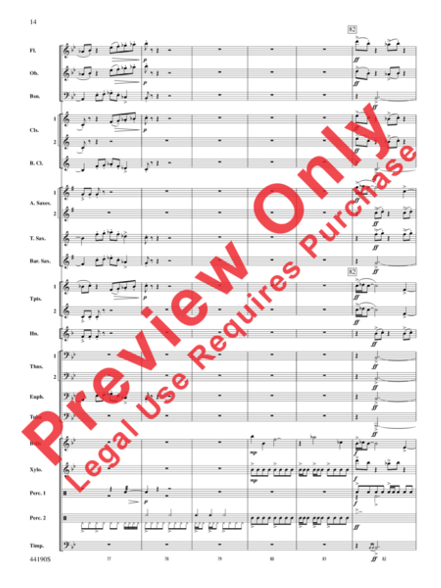 Dynamo Concert Band scores gallery preview page 15