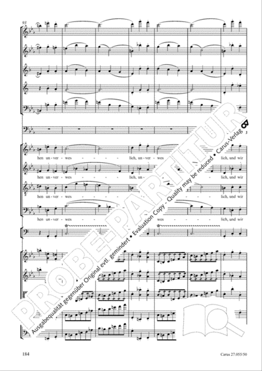 Ein Deutsches Requiem (German Requiem) 4-Part scores gallery preview page 191