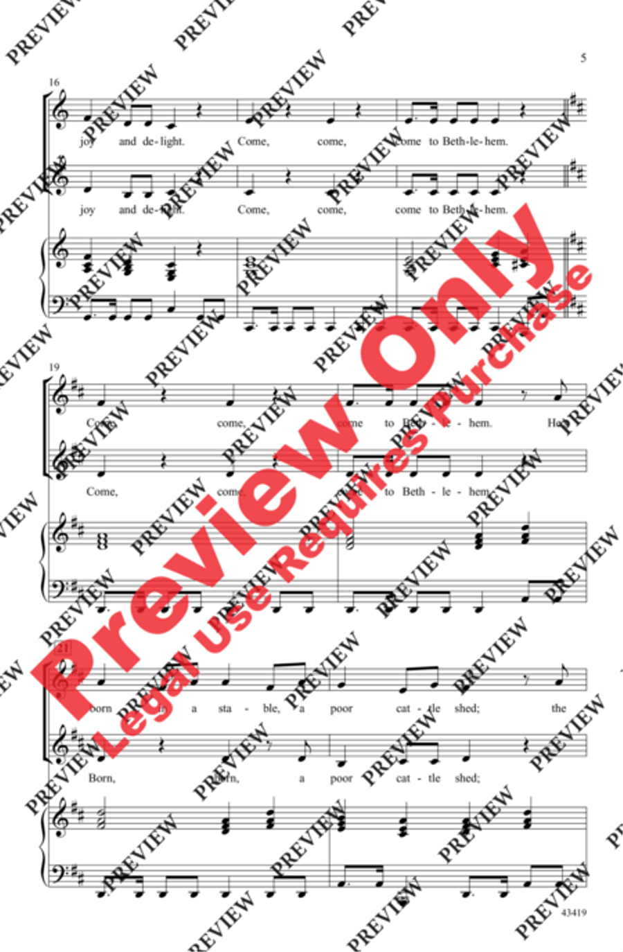 O Come, Little Children O Come, Little Children 2-Part scores gallery preview page 4