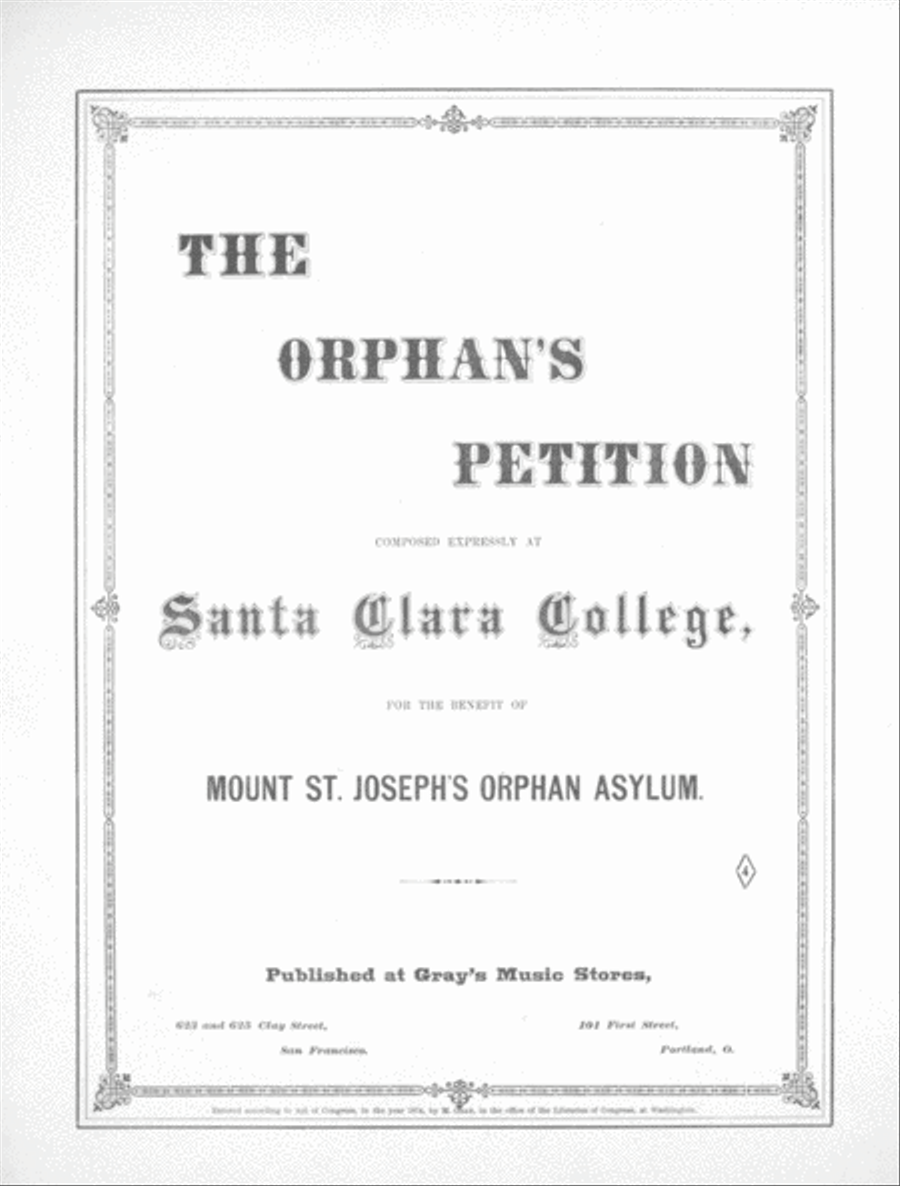 The Orphans Petition Voice scores gallery preview page 1