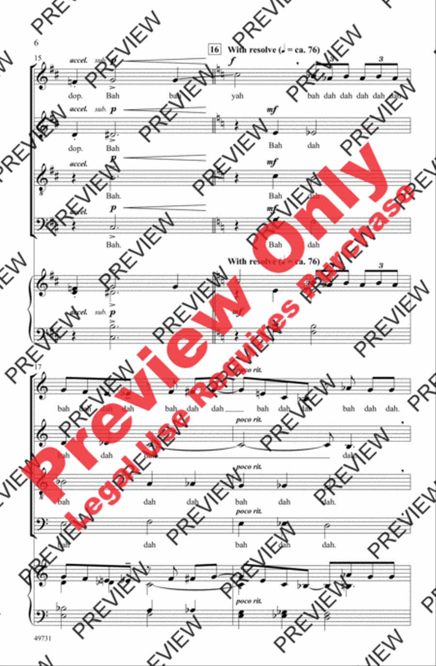 Rhapsody in Blue Rhapsody in Blue 4-Part scores gallery preview page 6