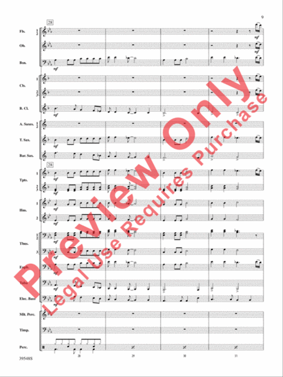 The Beatles Remembered Concert Band scores gallery preview page 10