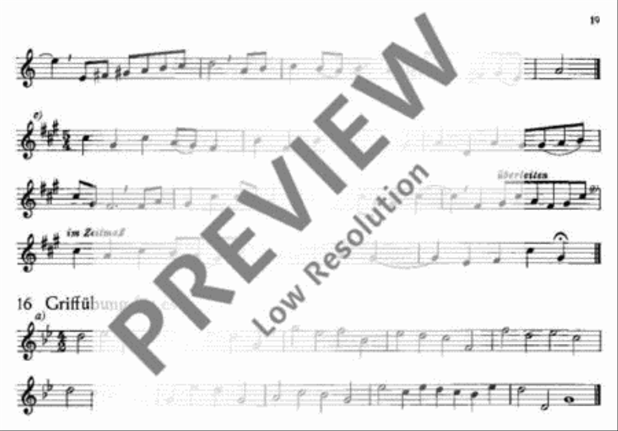 Die kleine Übung Soprano Recorder scores gallery preview page 20