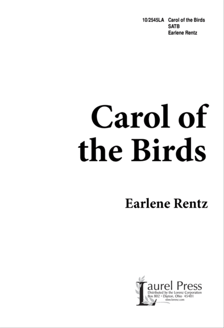 Carol of the Birds 4-Part scores gallery preview page 1